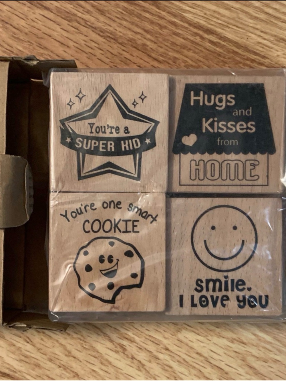 Avon Wooden Stamp Set 4-Pack